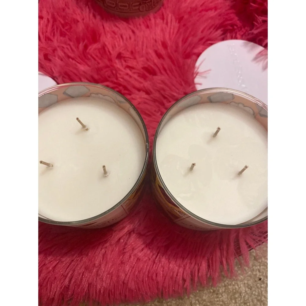 Bath body works chocolate marshmallow cloud candles set of 2‎
